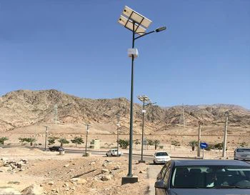 6 मी 30W सोलर स्ट्रीट लाइट्स आउटडोर रोड लैंप